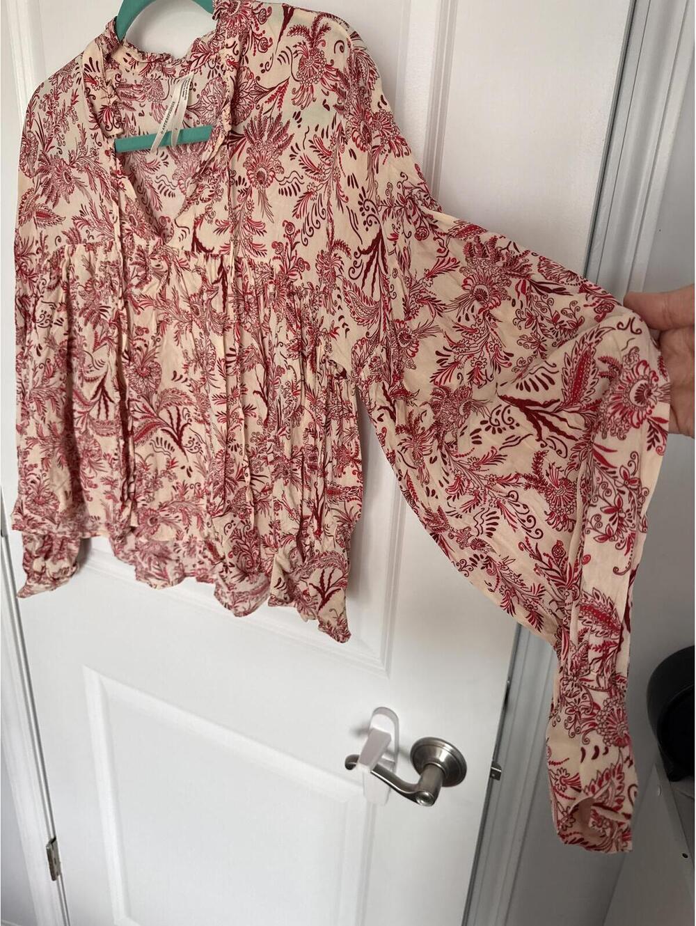Anthropologie Printed Long Sleeve Blouse - Picture 4 of 4